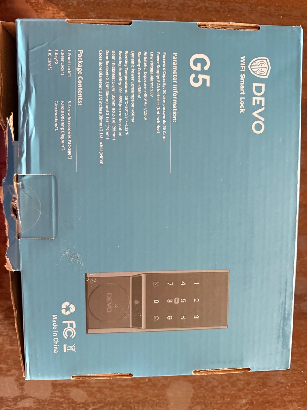WiFi Smart Lock - Gray Intelligent Security Lock - Picture 3 of 5